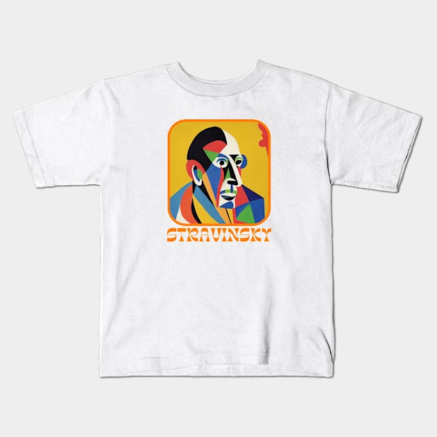 Igor Stravinsky Kids T-Shirt by Cryptilian